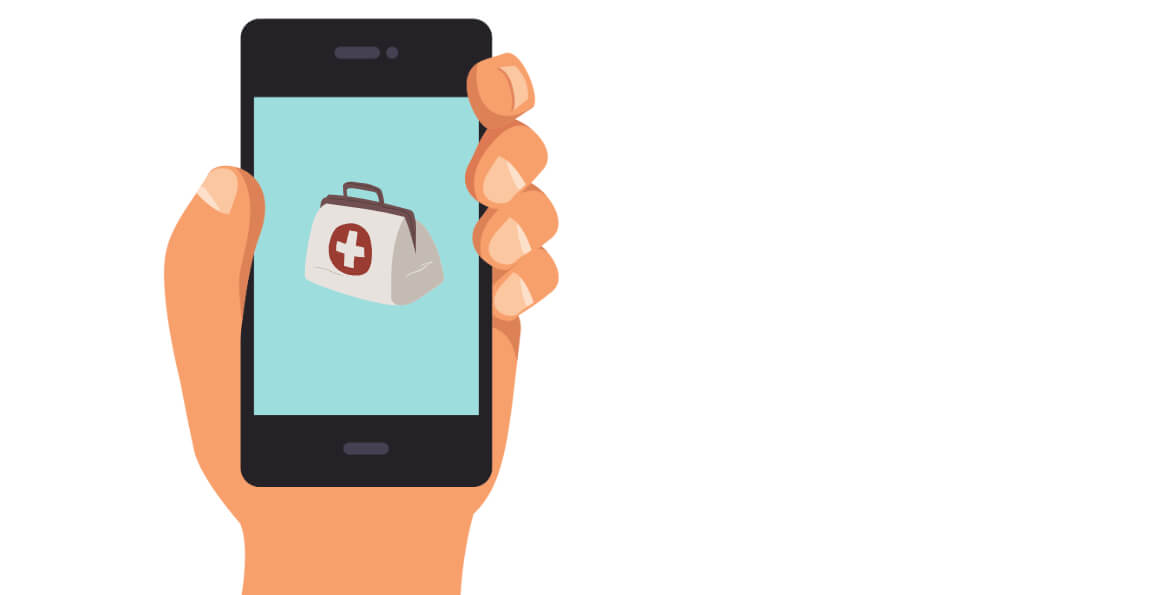 Hausarzt App auf Smartphone