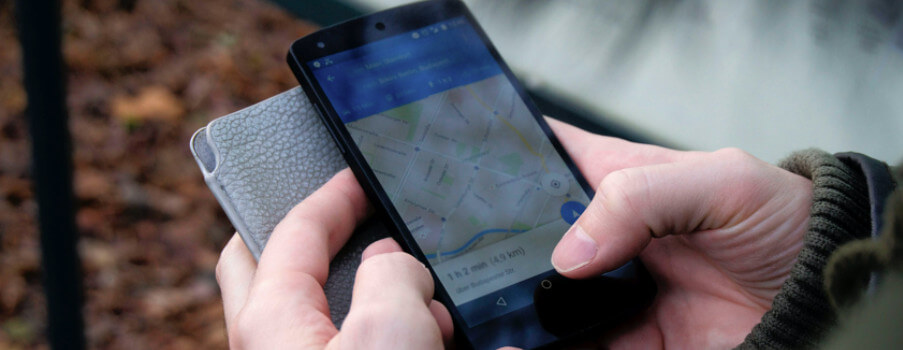 Navigation auf dem Handy